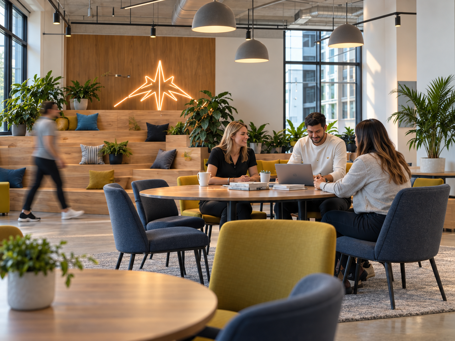 A diverse leadership team in a candid working session
